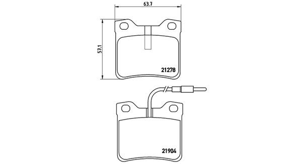 MAGNETI MARELLI Комплект тормозных колодок, дисковый тормоз 363700450030